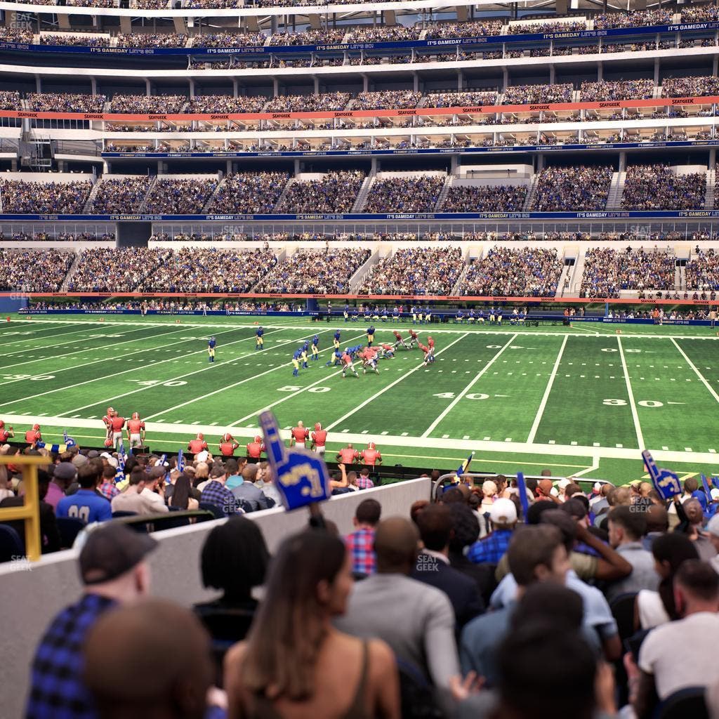 SoFi Stadium - Section Club 133 Seat View