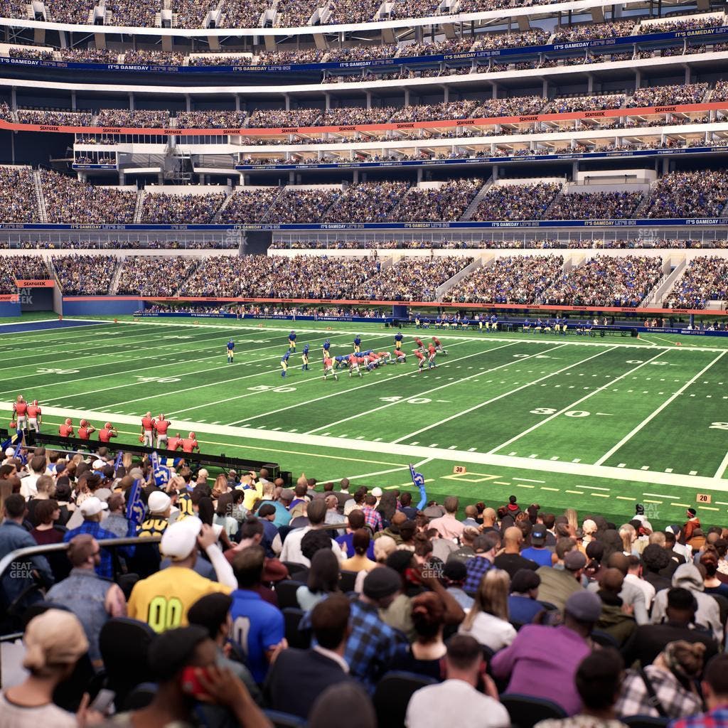 SoFi Stadium - Section Club 134 Wc Seat View