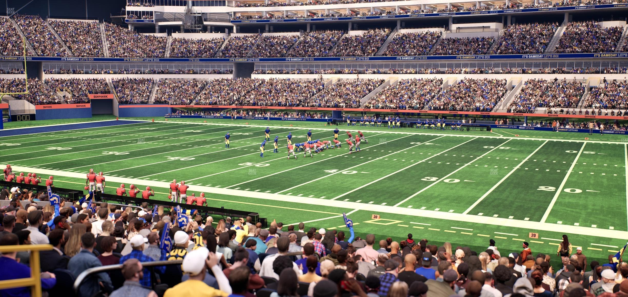 SoFi Stadium - Section Club 134 Wc Seat View
