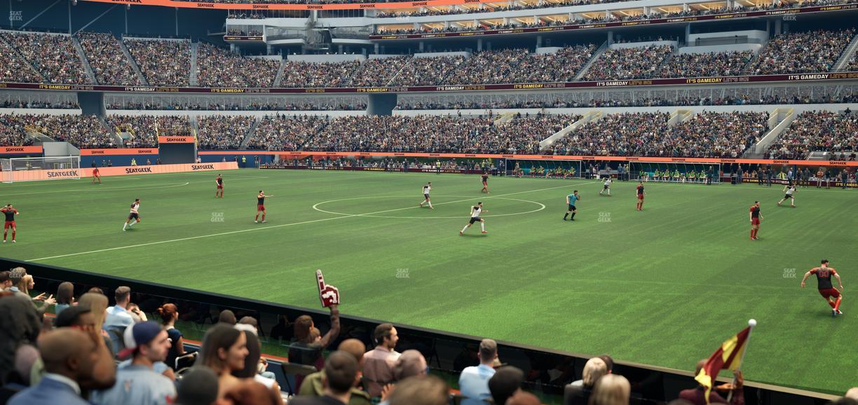 SoFi Stadium - Section Club 134 Seat View