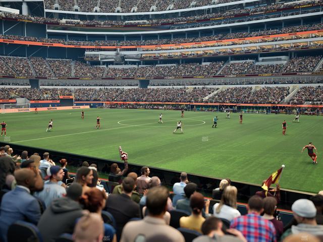 SoFi Stadium - Section Club 134 Seat View