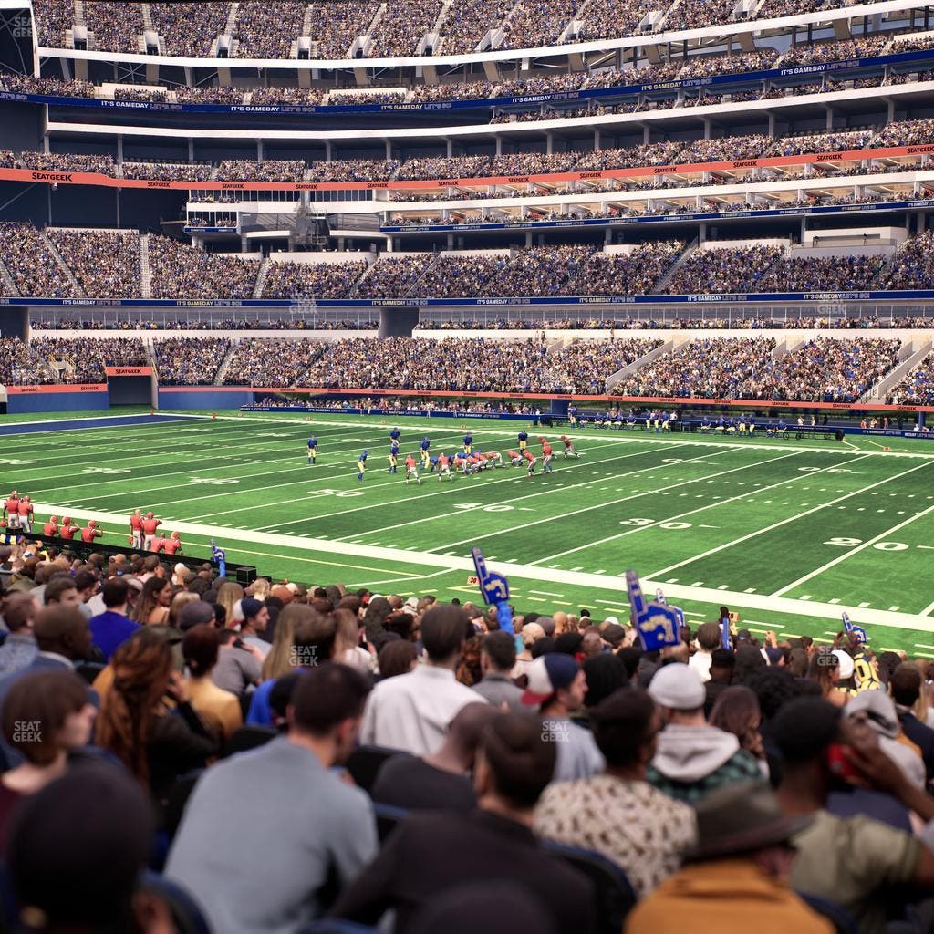 SoFi Stadium - Section Club 134 Seat View