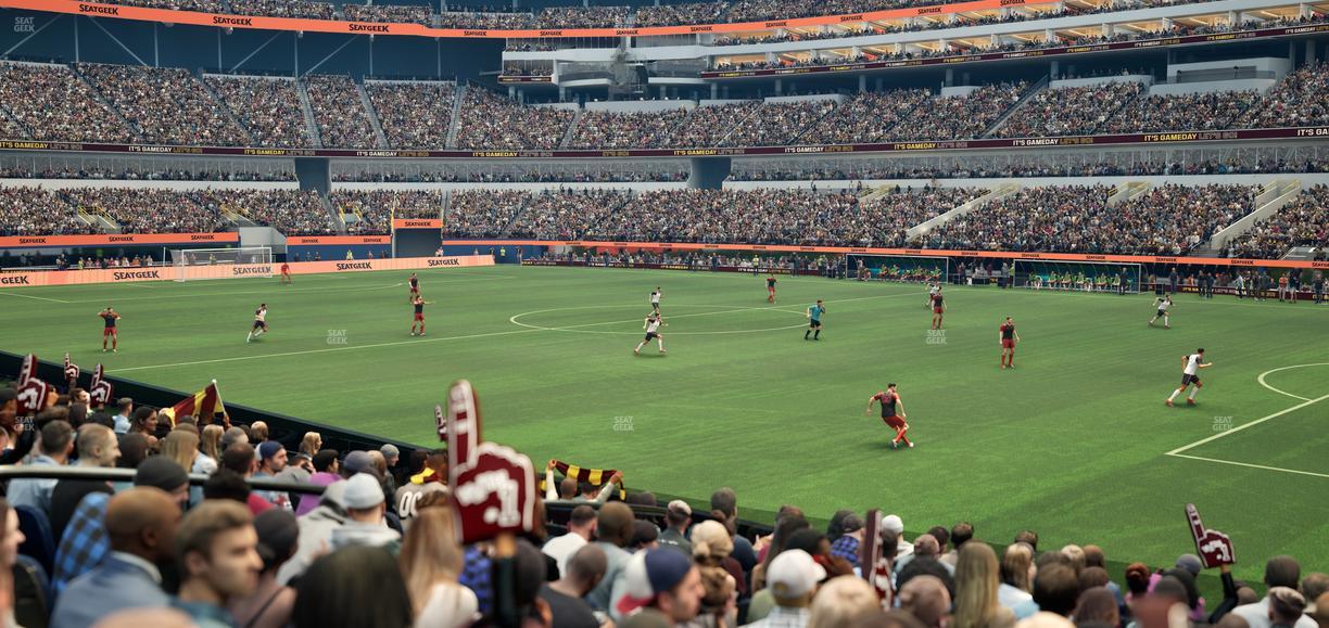 SoFi Stadium - Section Club 135 Seat View