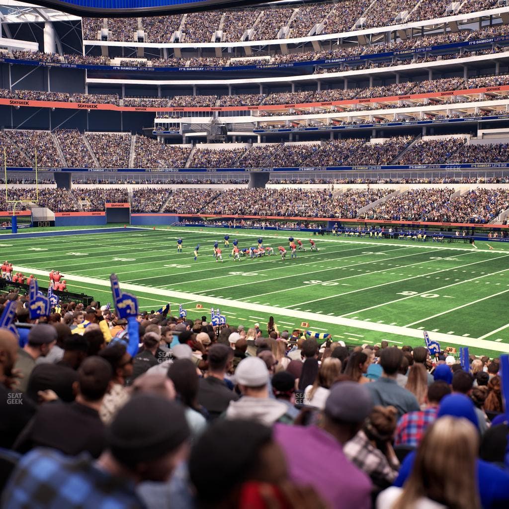 SoFi Stadium - Section Club 135 Seat View