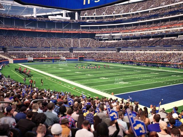 SoFi Stadium - Section Club 137 Wc Seat View