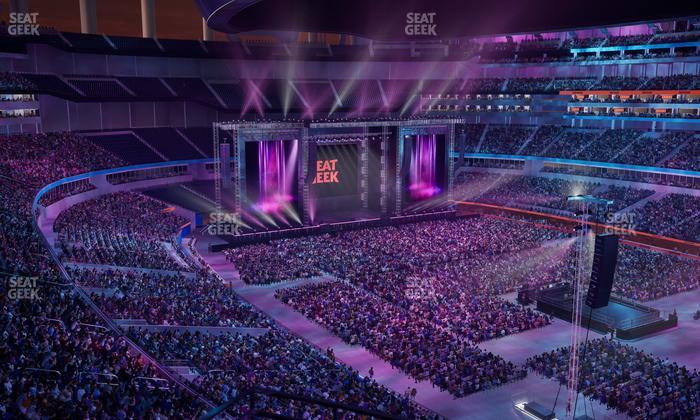 SoFi Stadium - Section Corona Beach House Seat View