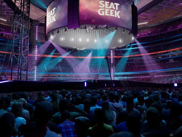 SoFi Stadium - Section Floor A 4 Seat View