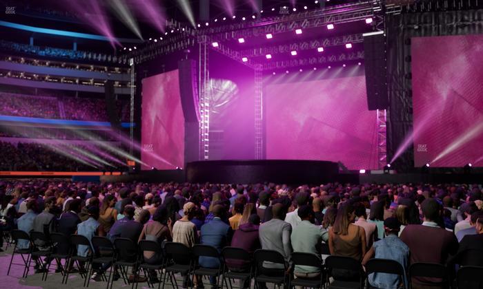 SoFi Stadium - Section Floor B 4 Seat View