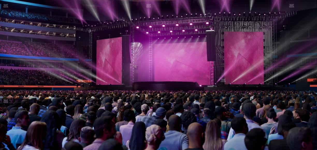 SoFi Stadium - Section Floor B 4 Seat View