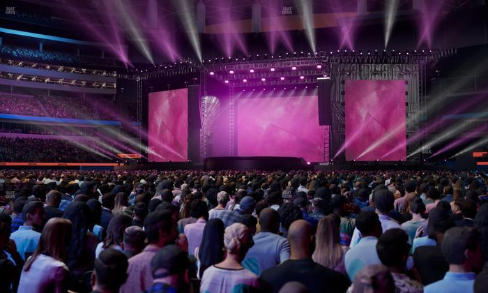 SoFi Stadium - Section Floor B 4 Seat View