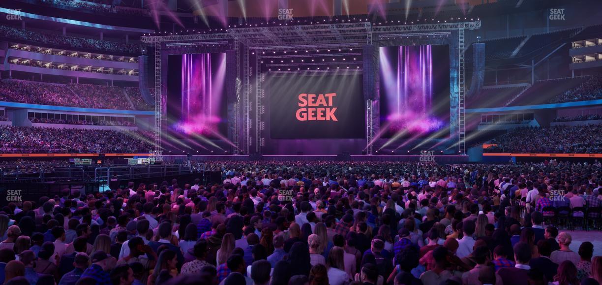 SoFi Stadium - Section Floor B 4 Seat View