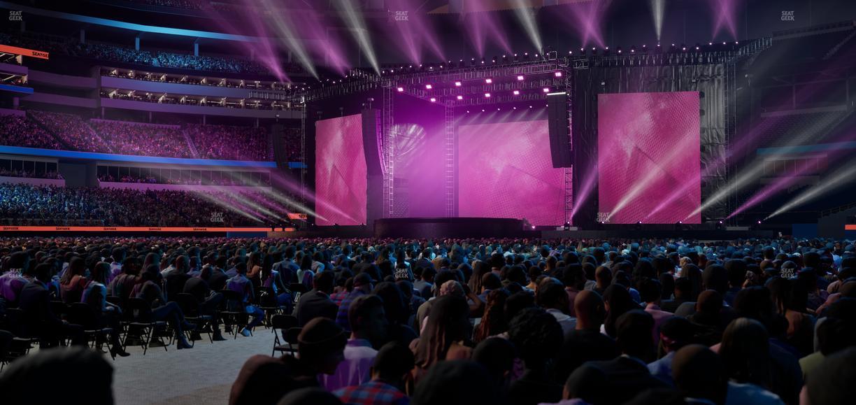 SoFi Stadium - Section Floor B 5 Seat View