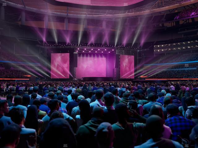 SoFi Stadium - Section Floor C 2 Ada Seat View