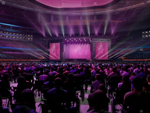 SoFi Stadium - Section Floor C 4 Ada Seat View SoFi Stadium - Section Floor C 4 Ada Seat View