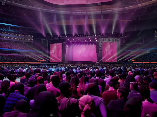 SoFi Stadium - Section Floor C 4 Ada Seat View