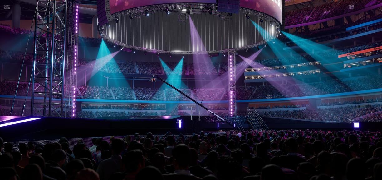 SoFi Stadium - Section Floor D 2 Seat View