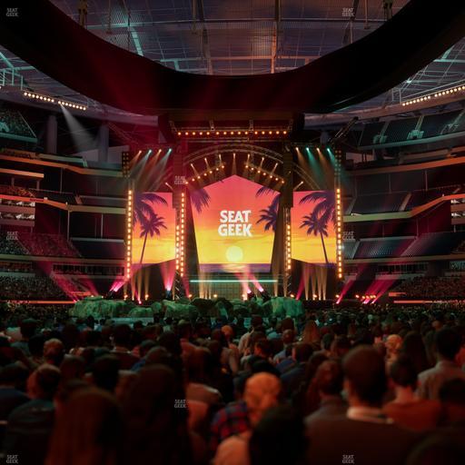 SoFi Stadium - Section Floor D 4 Seat View
