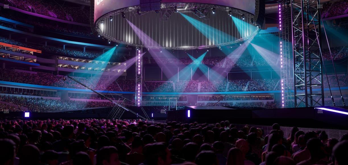 SoFi Stadium - Section Floor D 4 Seat View