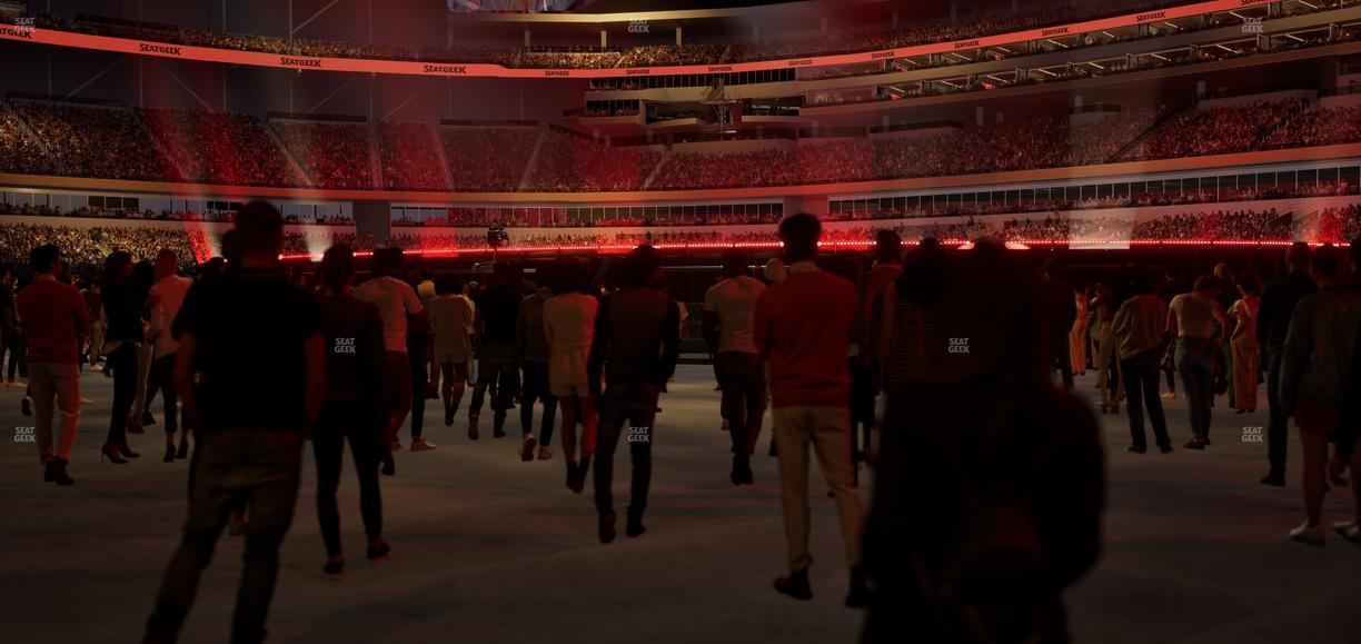 SoFi Stadium - Section Level 1 East Suite 9 Seat View