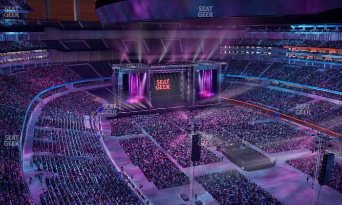 SoFi Stadium - Section Press Box Seat View