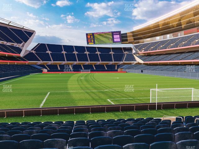 Soldier Field - Section 124 Ga Supporters Seat View Soldier Field - Section 124 Ga Supporters Seat View