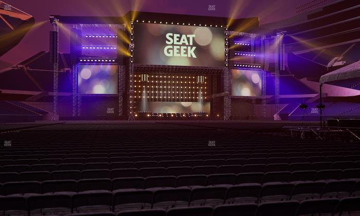 Soldier Field - Section Floor D 4 Seat View