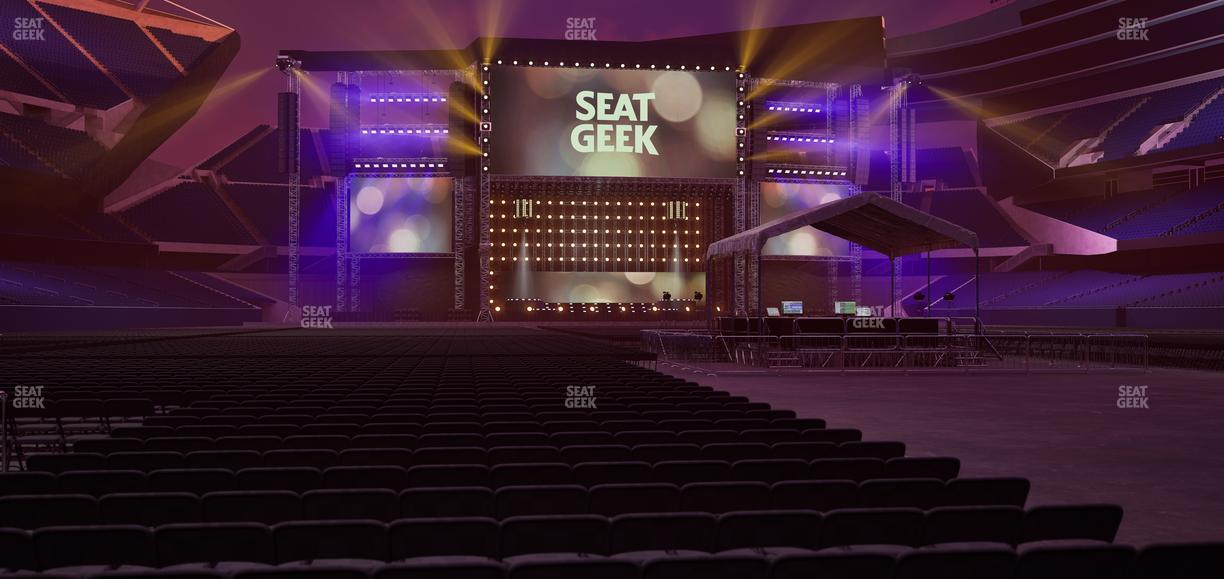 Soldier Field - Section Floor D 4 Seat View