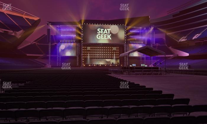 Soldier Field - Section Floor D 4 Seat View