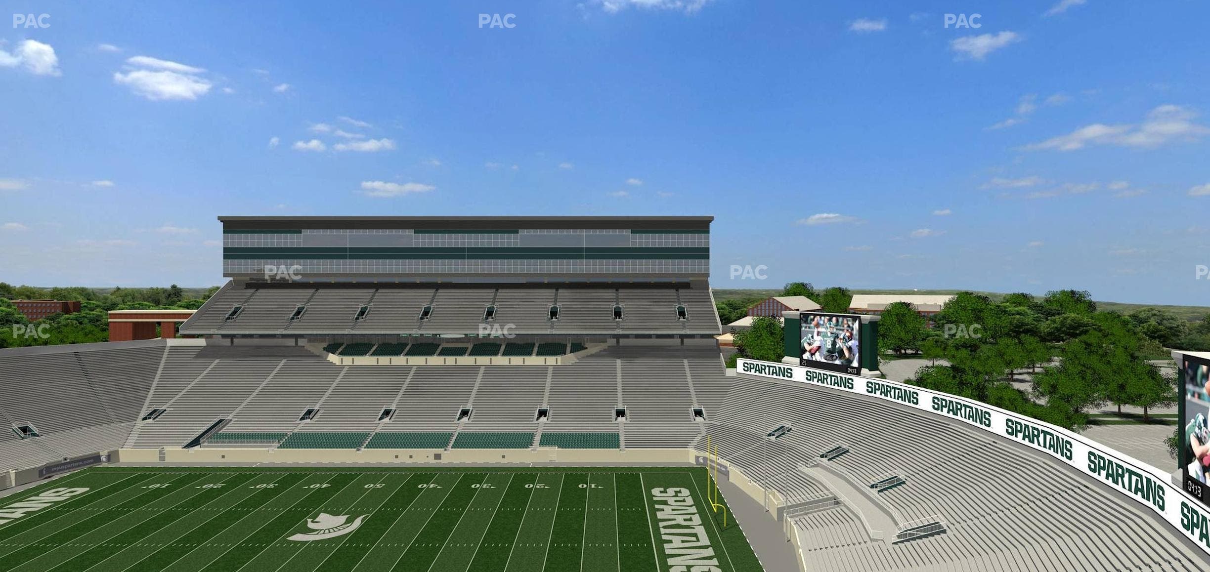 Spartan Stadium (Michigan) - Section 106 Seat View