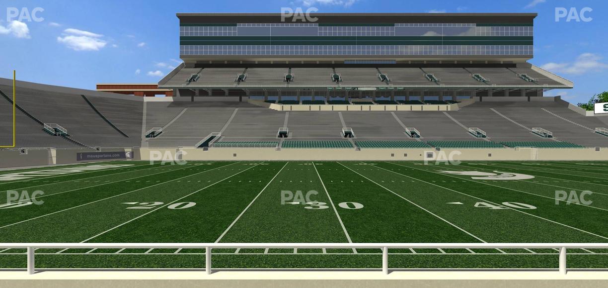 Spartan Stadium (Michigan) - Section Sideline Club 10 Seat View