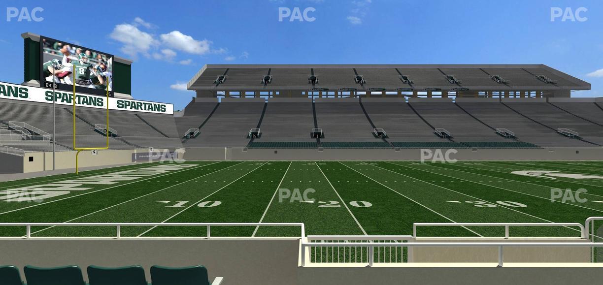 Spartan Stadium (Michigan) - Section Sideline Club 25 Seat View