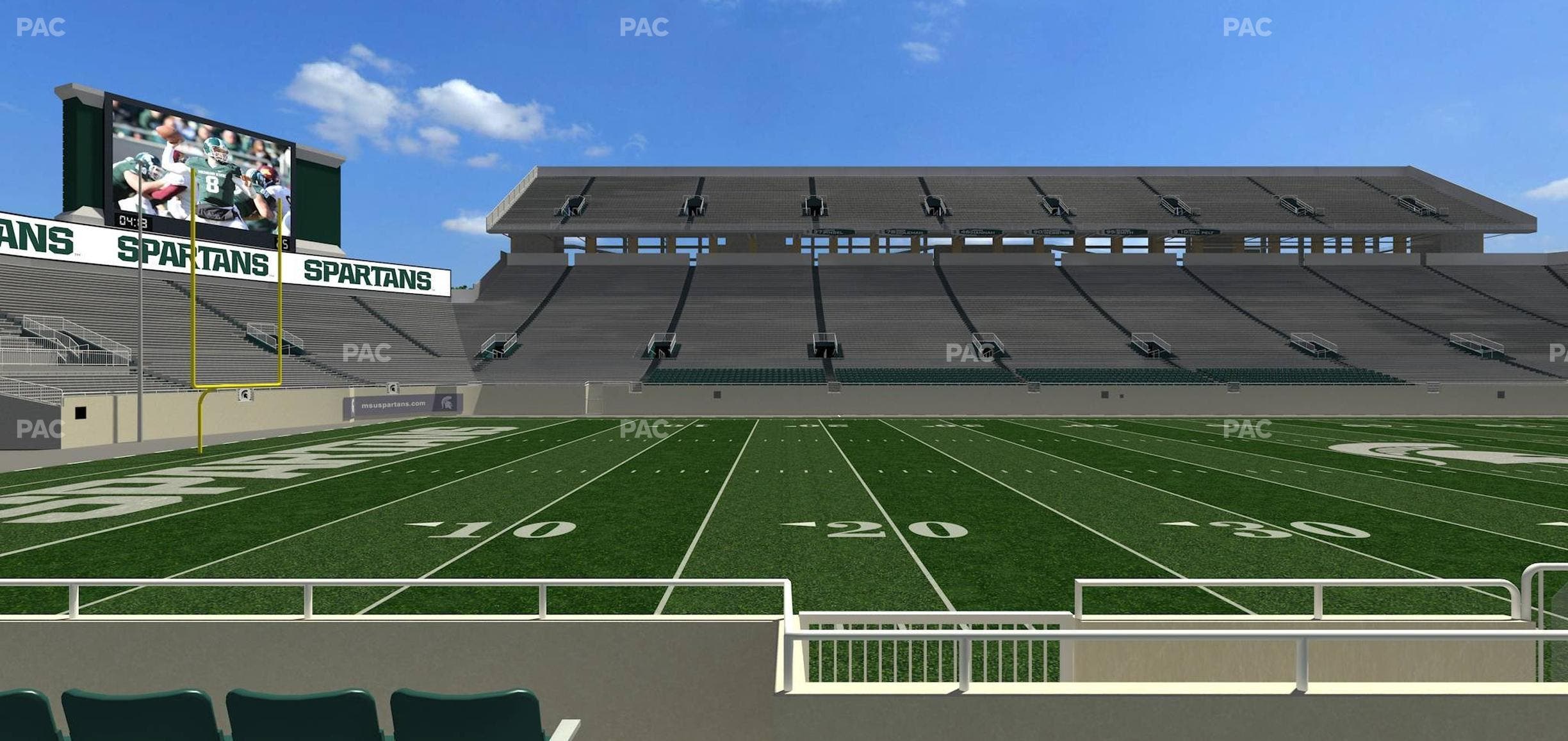 Spartan Stadium (Michigan) - Section Sideline Club 25 Seat View