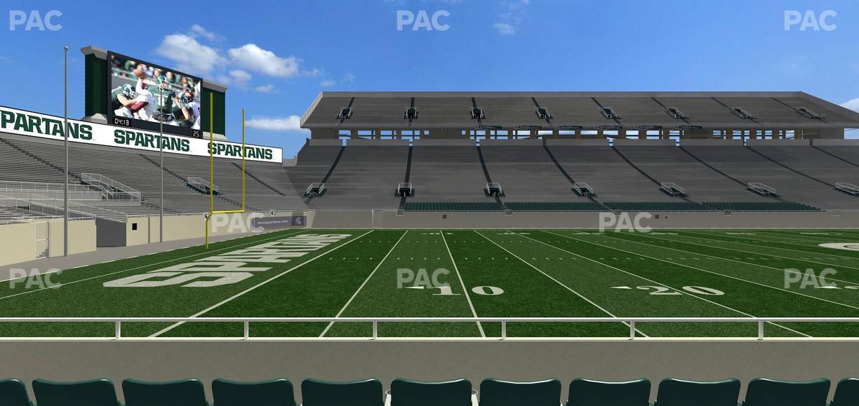 Spartan Stadium (Michigan) - Section Sideline Club 26 Seat View