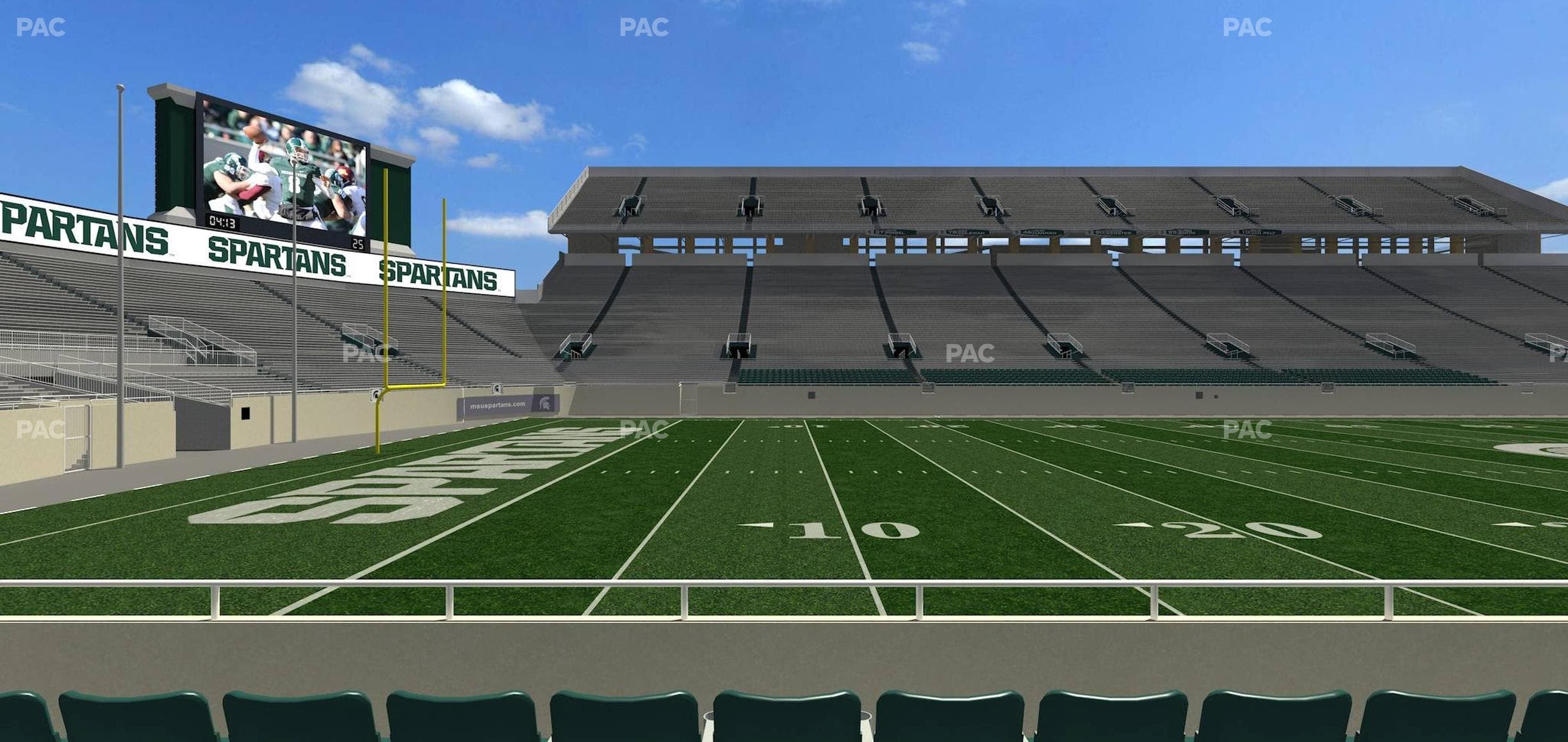Spartan Stadium (Michigan) - Section Sideline Club 26 Seat View