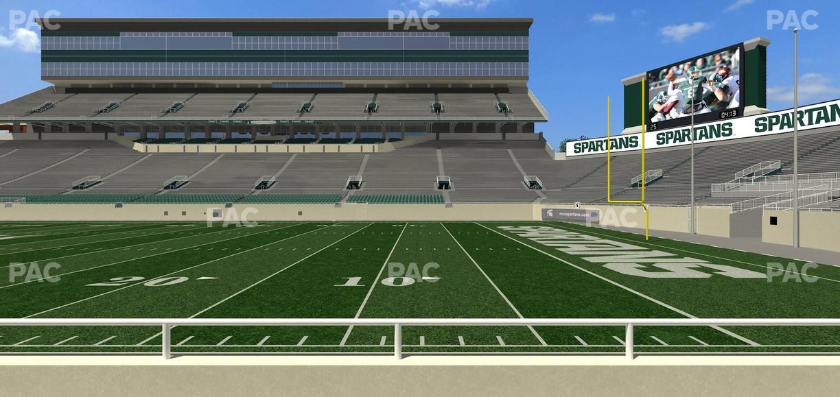 Spartan Stadium (Michigan) - Section Sideline Club 6 Seat View