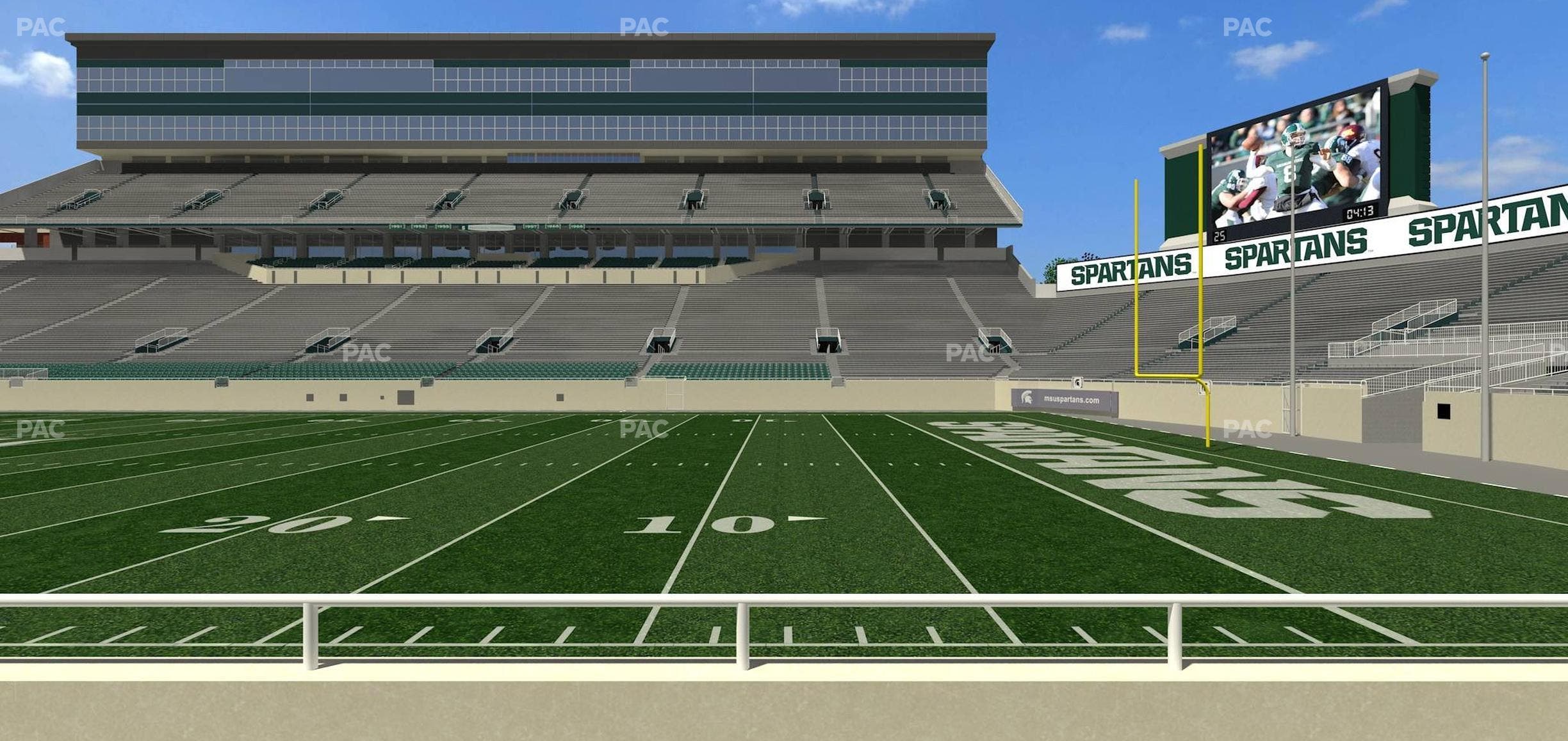 Spartan Stadium (Michigan) - Section Sideline Club 6 Seat View