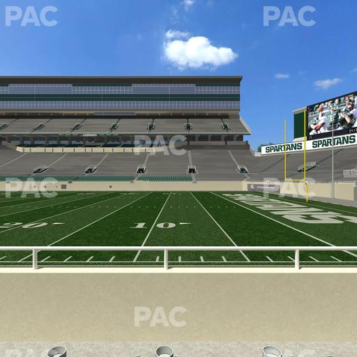 Spartan Stadium (Michigan) - Section Sideline Club 6 Seat View