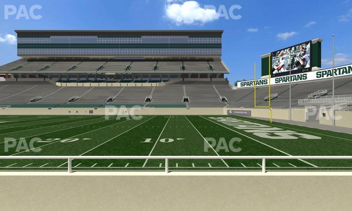 Spartan Stadium (Michigan) - Section Sideline Club 6 Seat View