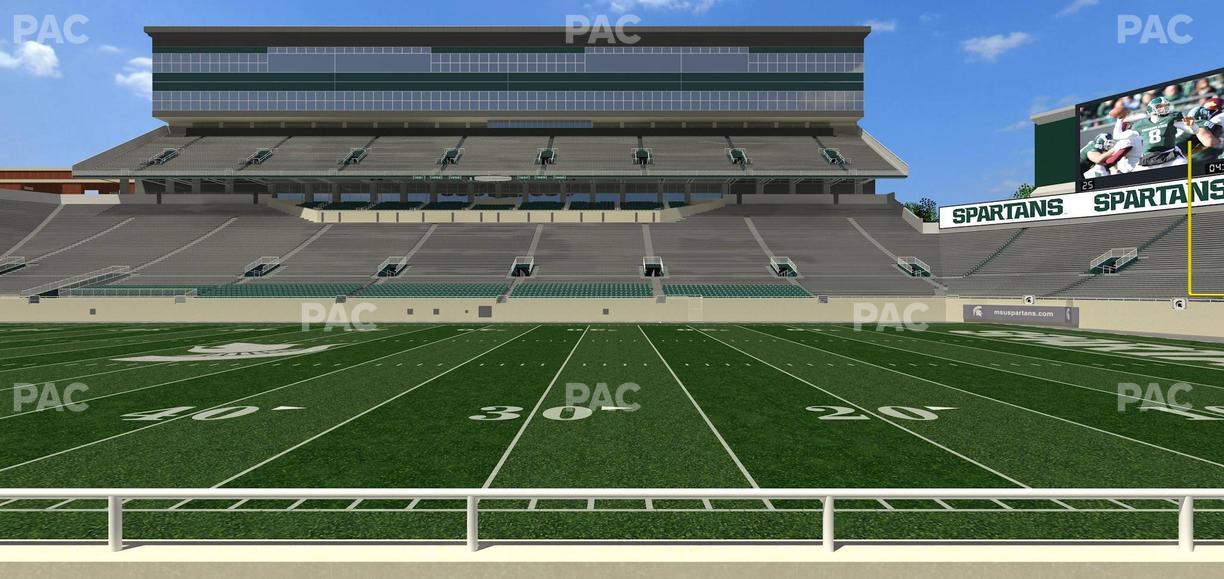 Spartan Stadium (Michigan) - Section Sideline Club 7 Seat View