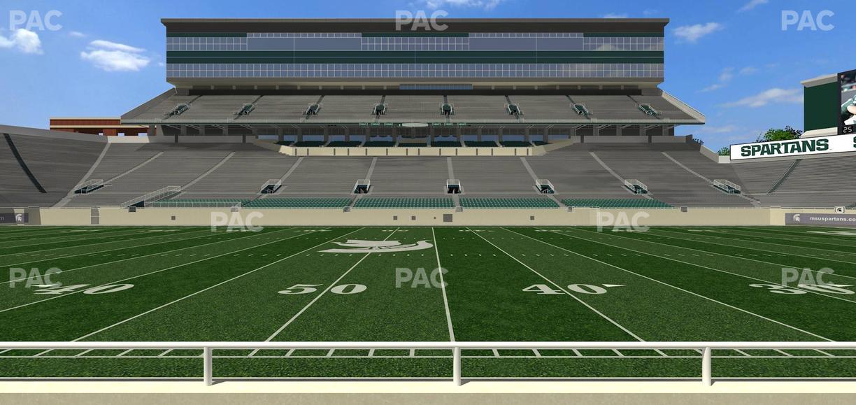 Spartan Stadium (Michigan) - Section Sideline Club 8 Seat View