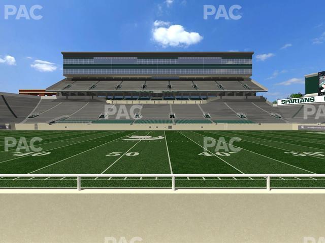 Spartan Stadium (Michigan) - Section Sideline Club 8 Seat View