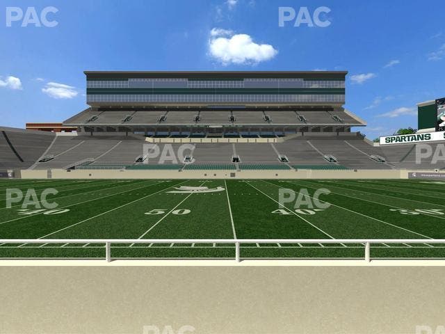 Spartan Stadium (Michigan) - Section Sideline Club 8 Seat View