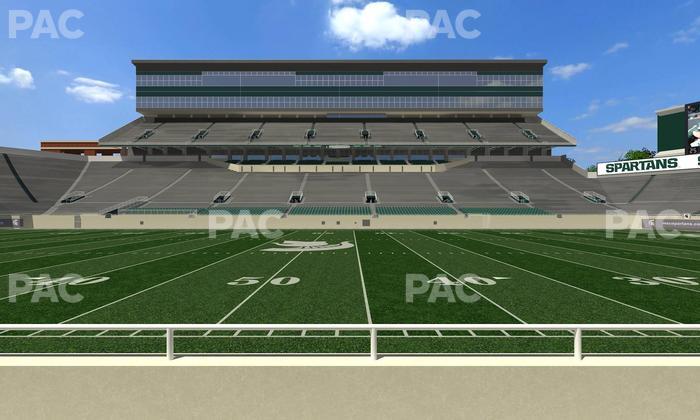Spartan Stadium (Michigan) - Section Sideline Club 8 Seat View