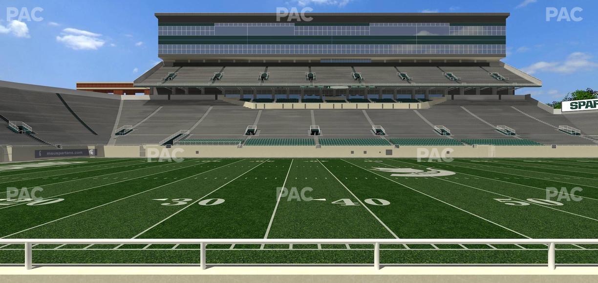 Spartan Stadium (Michigan) - Section Sideline Club 9 Seat View