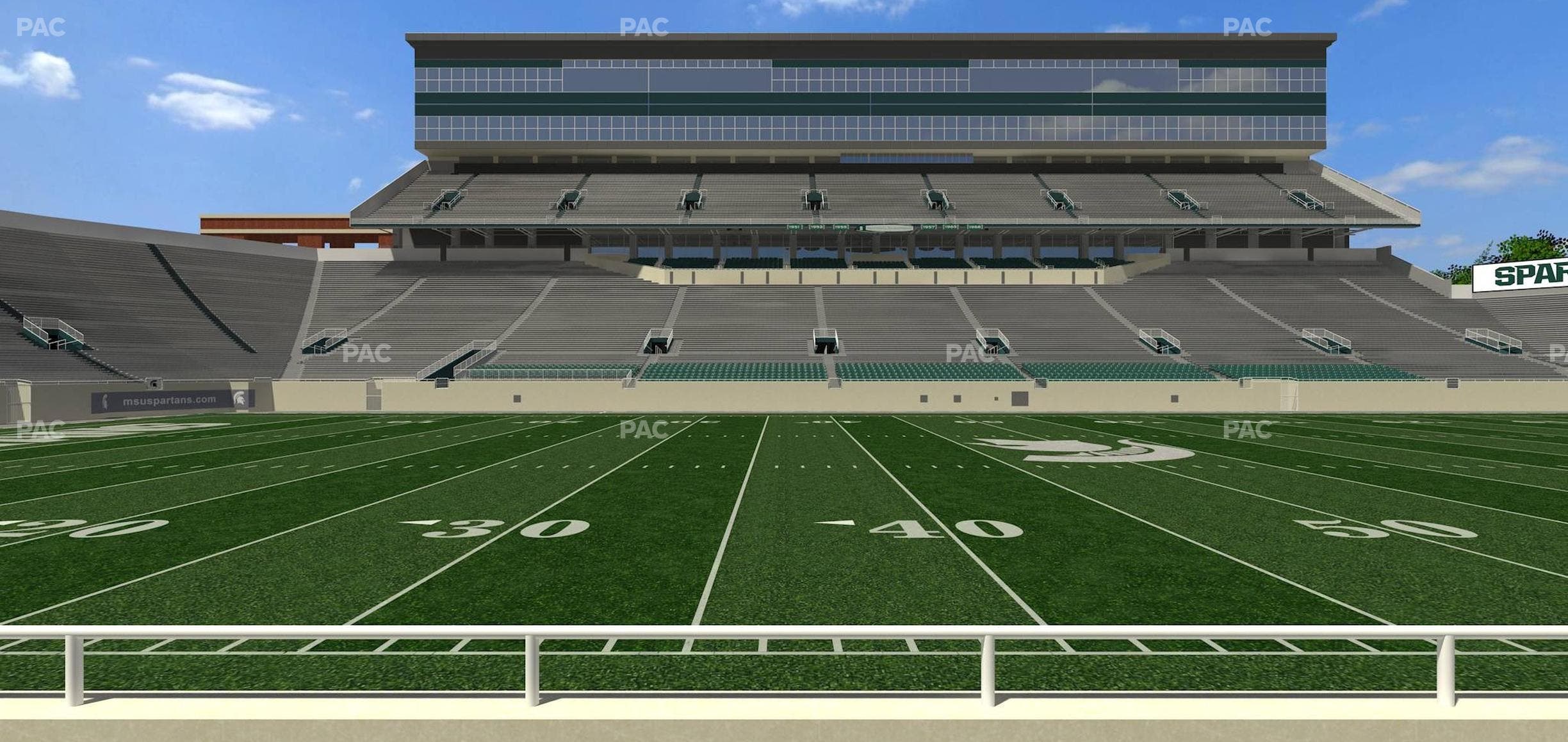 Spartan Stadium (Michigan) - Section Sideline Club 9 Seat View