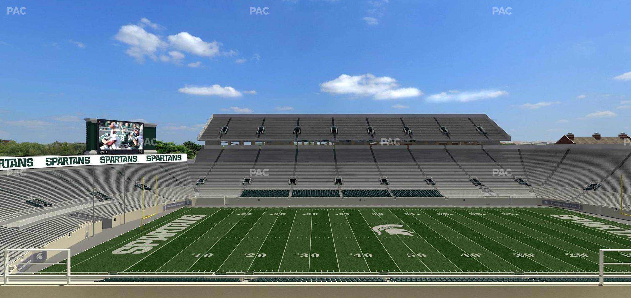 Spartan Stadium (Michigan) - Section Spartan Club 8 Seat View