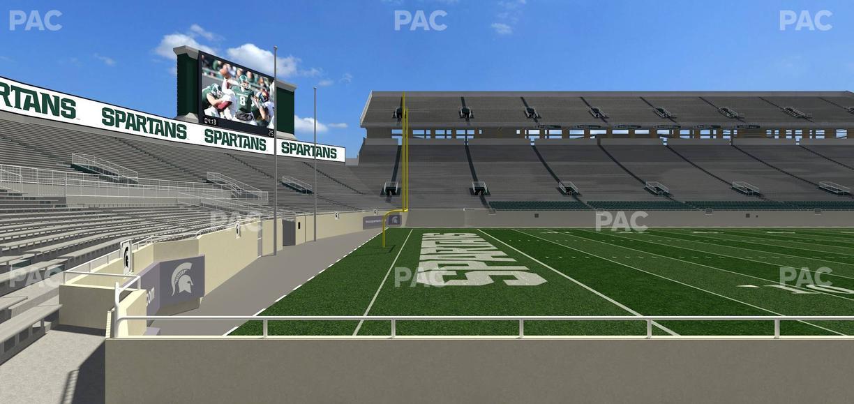 Spartan Stadium (Michigan) - Section Touchdown Club 27 Seat View