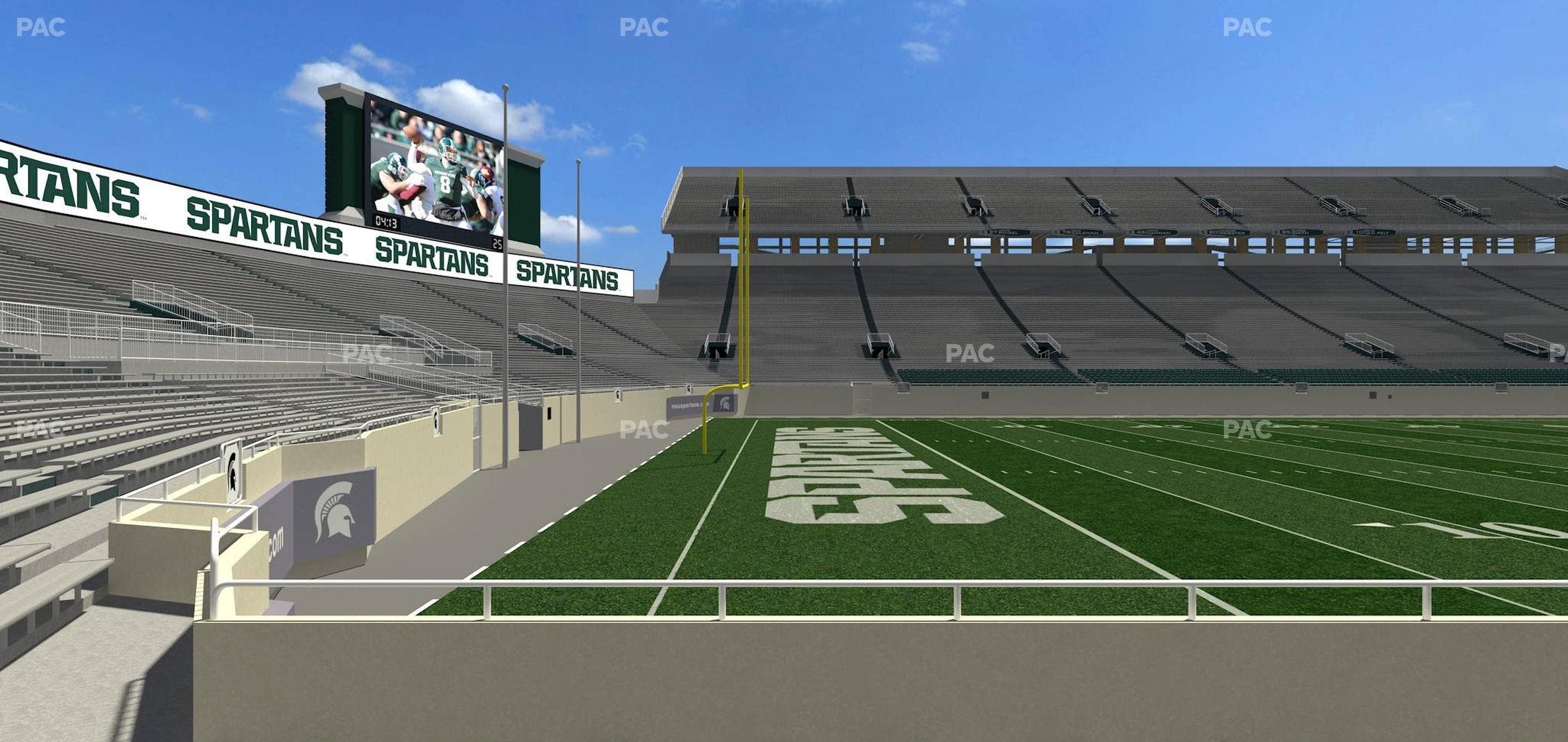Spartan Stadium (Michigan) - Section Touchdown Club 27 Seat View