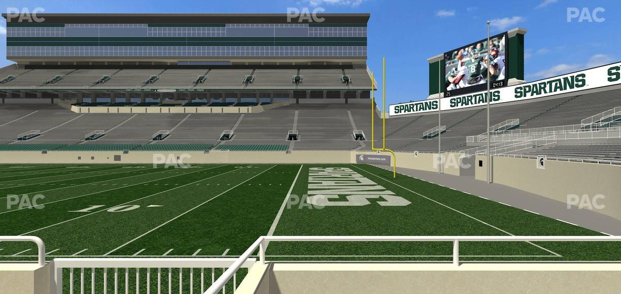 Spartan Stadium (Michigan) - Section Touchdown Club 5 Seat View