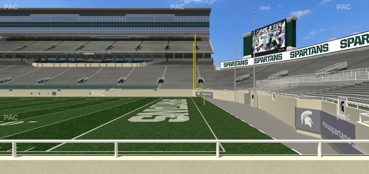 Spartan Stadium (Michigan) - Section Touchdown Club 5 Seat View